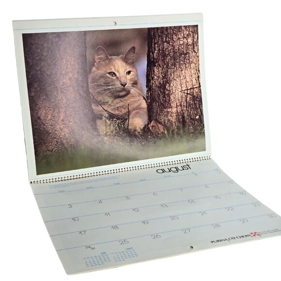 Vintage 1975 Purina Cat Chow Cats Calendar - Picture 3 of 4